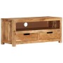 Mueble de TV madera maciza de acacia 88x35x40 cm