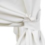 Tumbona con cortinas de ratán sintético negro de vidaXL, Camas para exteriores - Ref: Foro24-42948, Precio: 514,66 €, Descuen...