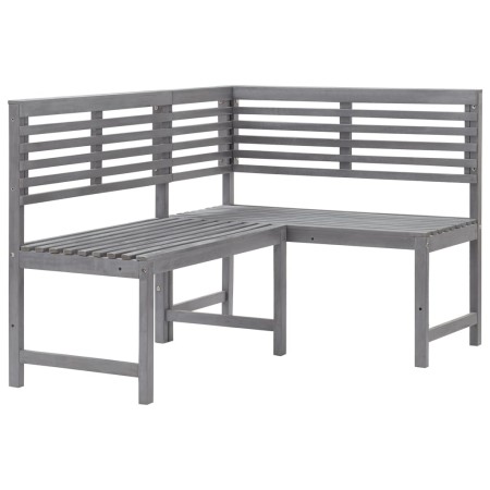 Garteneckbank aus massivem grauem Akazienholz 140 cm von , Gartenbänke - Ref: Foro24-312423, Preis: 256,14 €, Rabatt: %