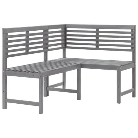 Garteneckbank aus massivem grauem Akazienholz 140 cm von , Gartenbänke - Ref: Foro24-312423, Preis: 251,04 €, Rabatt: %