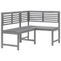 Garteneckbank aus massivem grauem Akazienholz 140 cm von , Gartenbänke - Ref: Foro24-312423, Preis: 256,14 €, Rabatt: %