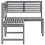 Garteneckbank aus massivem grauem Akazienholz 140 cm von , Gartenbänke - Ref: Foro24-312423, Preis: 251,04 €, Rabatt: %