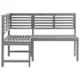 Garteneckbank aus massivem grauem Akazienholz 140 cm von , Gartenbänke - Ref: Foro24-312423, Preis: 251,04 €, Rabatt: %