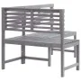 Garteneckbank aus massivem grauem Akazienholz 140 cm von , Gartenbänke - Ref: Foro24-312423, Preis: 251,04 €, Rabatt: %