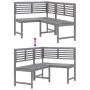 Garteneckbank aus massivem grauem Akazienholz 140 cm von , Gartenbänke - Ref: Foro24-312423, Preis: 251,04 €, Rabatt: %
