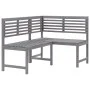 Muebles de bistró de jardín 4 piezas madera maciza acacia gris de , Conjuntos de jardín - Ref: Foro24-3057866, Precio: 447,05...