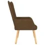 Relaxation armchair with brown fabric footrest by , Armchairs - Ref: Foro24-327537, Price: 115,34 €, Discount: %