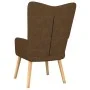 Relaxation armchair with brown fabric footrest by , Armchairs - Ref: Foro24-327537, Price: 115,34 €, Discount: %