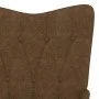 Relaxation armchair with brown fabric footrest by , Armchairs - Ref: Foro24-327537, Price: 115,34 €, Discount: %
