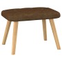 Relaxation armchair with brown fabric footrest by , Armchairs - Ref: Foro24-327537, Price: 117,03 €, Discount: %