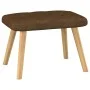 Relaxation armchair with brown fabric footrest by , Armchairs - Ref: Foro24-327537, Price: 115,34 €, Discount: %