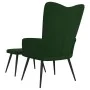 Entspannungsstuhl mit dunkelgrünem Samthocker von , Sessel - Ref: Foro24-327690, Preis: 130,09 €, Rabatt: %