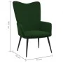 Entspannungsstuhl mit dunkelgrünem Samthocker von , Sessel - Ref: Foro24-327690, Preis: 130,09 €, Rabatt: %