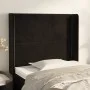 Cabecero con orejas de terciopelo negro 93x16x118/128 cm de , Cabeceros y pies de cama - Ref: Foro24-3119478, Precio: 61,23 €...