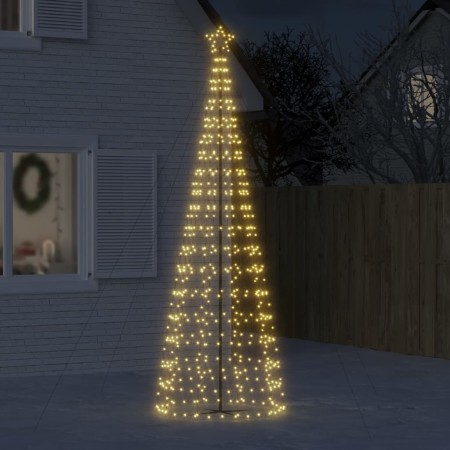Árbol de Navidad LED, 570 LED, blanco cálido, 300 cm