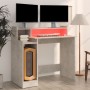 Escritorio LED madera contrachapada gris hormigón 97x45x90 cm de , Escritorios - Ref: Foro24-805556, Precio: 65,17 €, Descuen...