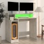 Escritorio LED madera contrachapada gris hormigón 97x45x90 cm de , Escritorios - Ref: Foro24-805556, Precio: 65,17 €, Descuen...