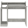 Escritorio LED madera contrachapada gris hormigón 97x45x90 cm de , Escritorios - Ref: Foro24-805556, Precio: 65,17 €, Descuen...