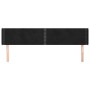 Kopfteil aus schwarzem Samt, 183 x 16 x 78/88 cm von , Kopf- und Fußteile - Ref: Foro24-3118690, Preis: 58,46 €, Rabatt: %