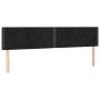 Kopfteil aus schwarzem Samt mit LED 180x5x78/88 cm von , Kopf- und Fußteile - Ref: Foro24-3121534, Preis: 54,40 €, Rabatt: %