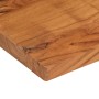 Tablero de mesa rectangular madera maciza acacia 100x80x2,5 cm