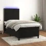 Box spring bed with mattress and LED black velvet 90x190 cm by , Beds and slatted bases - Ref: Foro24-3136037, Price: 302,84 ...