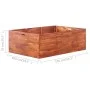 Acacia wood flowerbed 150x100x50 cm by , Pots and planters - Ref: Foro24-44024, Price: 170,08 €, Discount: %