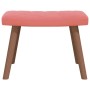 Relaxation armchair with pink velvet stool by , Armchairs - Ref: Foro24-327670, Price: 123,30 €, Discount: %