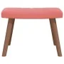 Relaxation armchair with pink velvet stool by , Armchairs - Ref: Foro24-327670, Price: 120,96 €, Discount: %