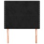 Kopfteile 2 Einheiten aus schwarzem Samt 90x5x78/88 cm von , Kopf- und Fußteile - Ref: Foro24-3116230, Preis: 47,96 €, Rabatt: %