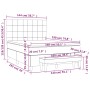 Boxspringbett mit taupegrauer Stoffmatratze 140x190 cm von , Betten und Lattenroste - Ref: Foro24-3137153, Preis: 530,17 €, R...