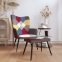 Silla de relax con taburete tela patchwork de , Sillones - Ref: Foro24-328186, Precio: 98,53 €, Descuento: %