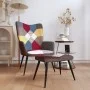 Silla de relax con taburete tela patchwork de , Sillones - Ref: Foro24-328186, Precio: 97,05 €, Descuento: %