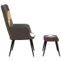 Relax chair with patchwork fabric footstool by , Armchairs - Ref: Foro24-328186, Price: 97,05 €, Discount: %