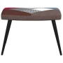 Silla de relax con taburete tela patchwork de , Sillones - Ref: Foro24-328186, Precio: 98,53 €, Descuento: %