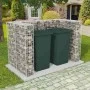 Double gabion for steel trash can 180x100x120 cm by vidaXL, Waste container supports - Ref: Foro24-142559, Price: 141,72 €, D...