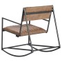 Silla mecedora de cuero auténtico marrón claro de , Mecedoras - Ref: Foro24-282904, Precio: 144,90 €, Descuento: %
