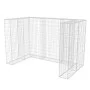 Double gabion for steel trash can 180x100x120 cm by vidaXL, Waste container supports - Ref: Foro24-142559, Price: 141,72 €, D...