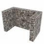 Double gabion for steel trash can 180x100x120 cm by vidaXL, Waste container supports - Ref: Foro24-142559, Price: 141,72 €, D...