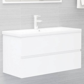 Waschbecken aus weißem Holzwerkstoff von , Badezimmerwaschtische - Ref: Foro24-3071558, Preis: 228,34 €, Rabatt: %