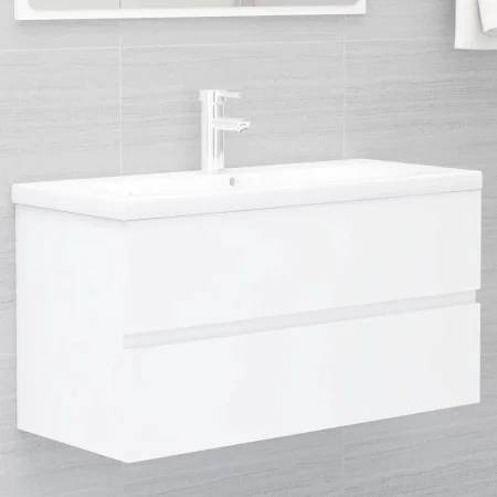 Waschbecken aus weißem Holzwerkstoff von , Badezimmerwaschtische - Ref: Foro24-3071558, Preis: 216,72 €, Rabatt: %