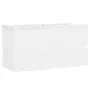 Mueble con lavabo blanco brillante aglomerado de , Tocadores de baño - Ref: Foro24-3071558, Precio: 216,72 €, Descuento: %