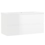 Furniture with glossy white engineered wood sink by , bathroom vanities - Ref: Foro24-3071564, Price: 233,13 €, Discount: %