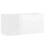 Furniture with glossy white engineered wood sink by , bathroom vanities - Ref: Foro24-3071564, Price: 233,13 €, Discount: %