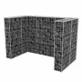 Double gabion for steel trash can 180x100x120 cm by vidaXL, Waste container supports - Ref: Foro24-142559, Price: 141,72 €, D...