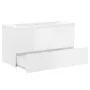 Möbel mit Spüle aus weißem, glänzendem Holzwerkstoff von , Badezimmerwaschtische - Ref: Foro24-3071564, Preis: 221,48 €, Raba...