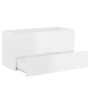 Furniture with glossy white engineered wood sink by , bathroom vanities - Ref: Foro24-3071564, Price: 233,13 €, Discount: %