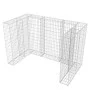 Double gabion for steel trash can 180x100x120 cm by vidaXL, Waste container supports - Ref: Foro24-142559, Price: 141,72 €, D...