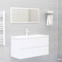 Waschbecken aus weißem Holzwerkstoff von , Badezimmerwaschtische - Ref: Foro24-3071558, Preis: 228,34 €, Rabatt: %