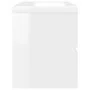 Furniture with glossy white engineered wood sink by , bathroom vanities - Ref: Foro24-3071564, Price: 221,48 €, Discount: %